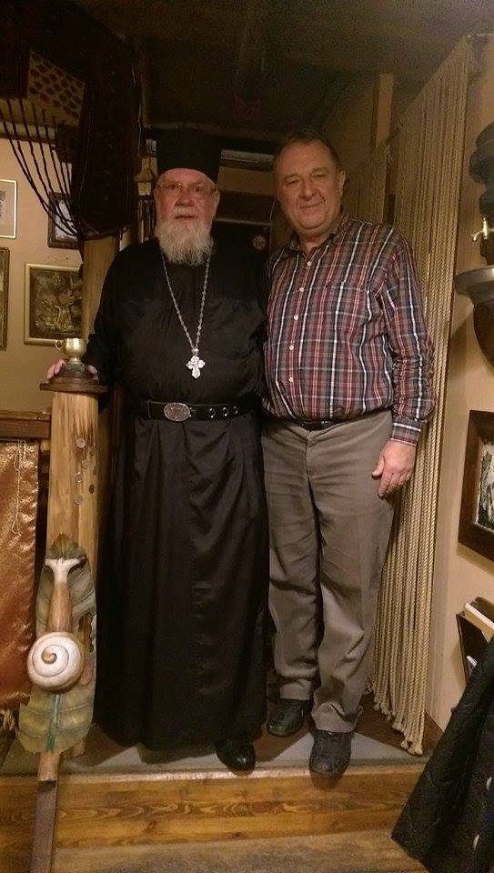 C Архимандритом Макарием (Гайстом), насельником монастыря Палеокастрица на греческом острове Корфу
