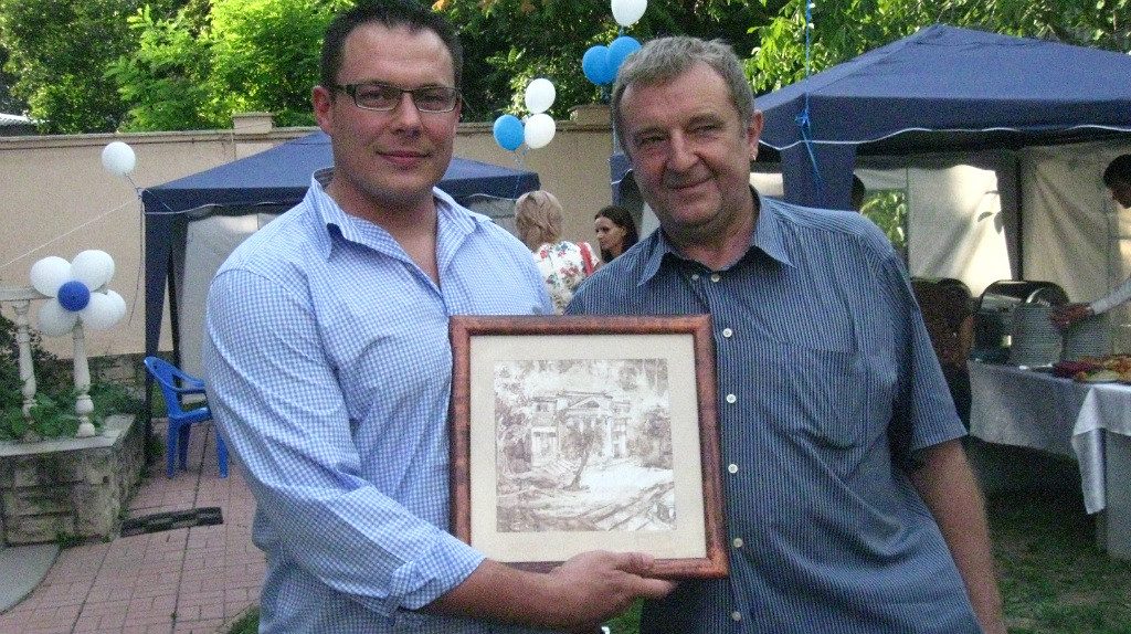 С консулом Израиля в Молдове Ставом Нежинским перед его отъездом на родину.